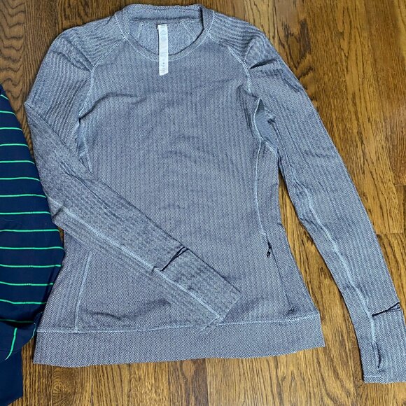 (2) Lulu Lemon Asana jacket and tweed top size 6 women's excellent condition - Picture 2 of 12